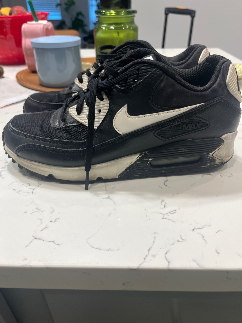 Nike Black and White Air Max Runner Sneakers - Picture 5 of 8